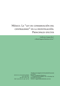 México. La “ley de conservación del centralismo” en la investigación