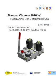 manual válvula 3010 ¾