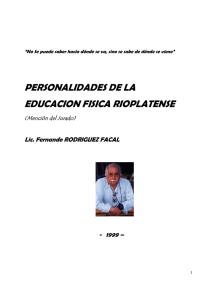 Historia de la EF argentina- Rodríguez Facal