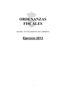 Ordenanzas Fiscales Año 2013