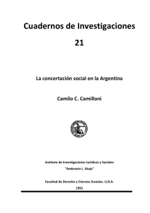 La concertación social en la Argentina