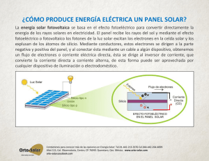 ¿cómo produce energía eléctrica un panel solar?