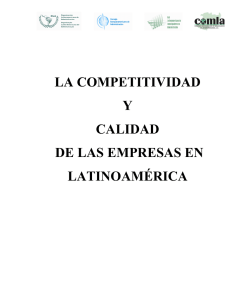 La Calidad y competitividad de las empresas en latinoamérica A