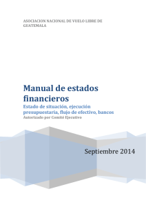 Manual de estados financieros - Asociación Nacional de Vuelo