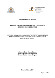 estudio sobre los conocimi - Repositorio de la Universidad de Oviedo