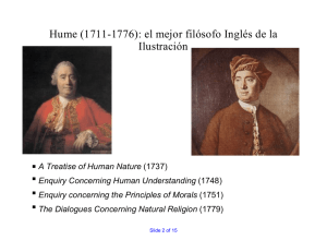 Hume (1711-1776): el mejor filósofo Inglés de la Ilustración