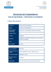Estructura de Computadores - Universidad Politécnica de Madrid