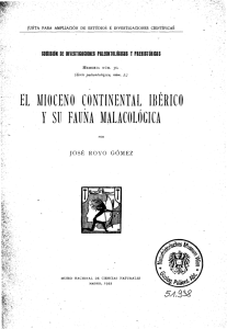 el mioceno continental ibérico y su fauna malacológica