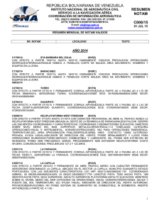 república bolivariana de venezuela resumen notam c006/15