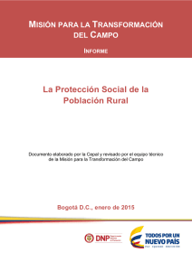 La Protección Social de la Población Rural