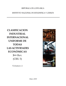 Clasificación Industral internacional de todas las activid…