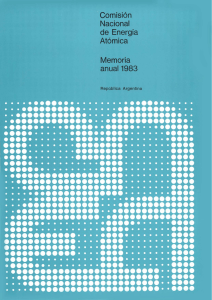 Memoria Anual CNEA 1983