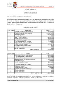 BOP-2016-3486 Presupuesto General 2016