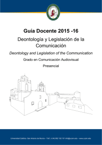 Guía Docente 2015 -16
