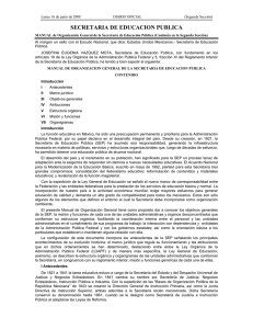 Manual SEP - Secretaría de Educación Pública