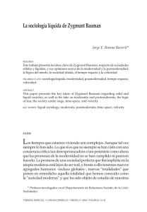 La sociología líquida de Zygmunt Bauman