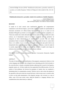 Hidalgo Navarro, Antonio (2009): "Modalización (des