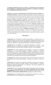 Acuerdo 2007, entre SESPAS y la oficina nacional de la propiedad