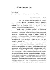 Sentencia Definitiva - Poder Judicial de la Provincia de San Luis