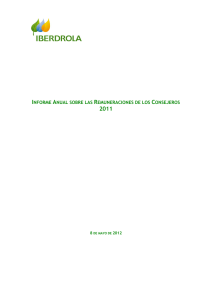 informe anual sobre las remuneraciones de los consejeros