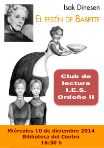 Club de lectura I.E.S. Ordoño II Miércoles 10 de diciembre 2014