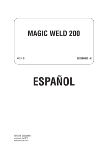 manual de uso de la motosoldadora mosa magic weld 200