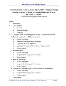 consideraciones sobre el marco regulatorio venezolano y