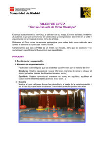 taller de circo - Comunidad de Madrid