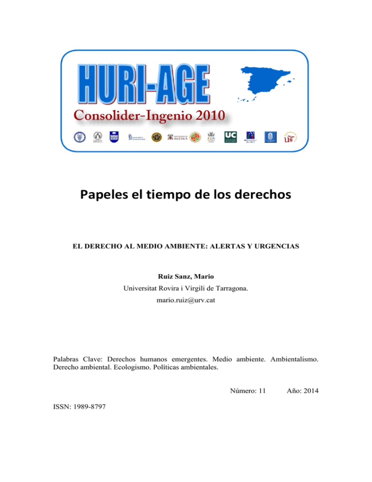 El Derecho Al Medio Ambiente Alertas Y Urgencias