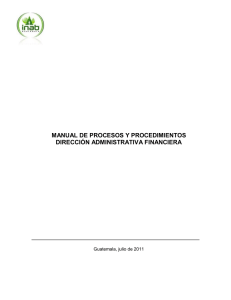 manual de procesos y procedimientos dirección administrativa