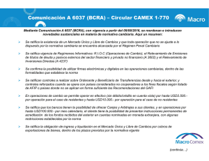 Comunicación A 6037 (BCRA) – Circular CAMEX 1-770