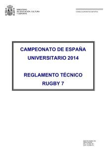 campeonato de españa universitario 2014 reglamento técnico rugby 7