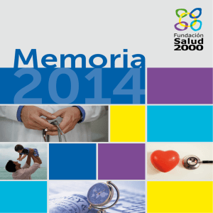 Memoria Anual 2014 - Fundación Merck Salud