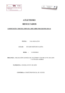 atletismo resultados - Ayuntamiento de León