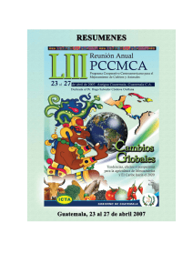 Memoria de la Reunión Anual LIII del PCCMCA 2007