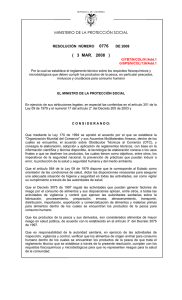Resolución 0776 de 2008 - Ministerio de Comercio, Industria y