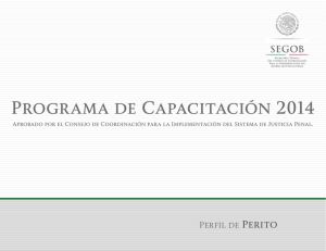 Programa de Capacitación 2014 - Poder Judicial de Estado de