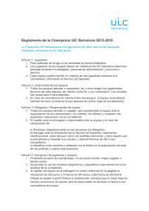 Reglamento de la Champions UIC Barcelona 2015-2016
