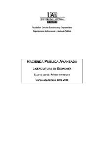 Hacienda Pública Avanzada - Universidad Autónoma de Madrid