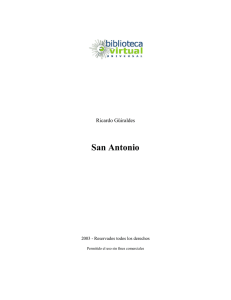 San Antonio - Biblioteca Virtual Universal