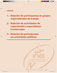 Anexo 1: Relación de part... - Publicaciones del INEE