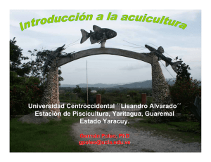 Introducción a la piscicultura - Universidad Centroccidental