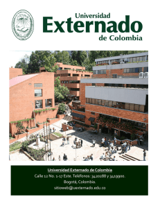 relaciones internacionales - Universidad Externado de Colombia