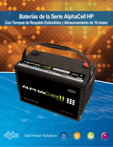 Baterías de la Serie AlphaCell HP