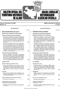 sumario aurkibidea - Diputación Foral de Álava