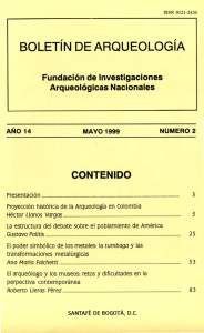 Boletín de Arqueología. Mayo de 1999. Año 14. Número 2