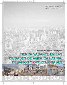 Tierra vacante - Lincoln Institute of Land Policy