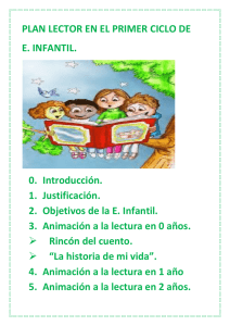 PLAN LECTOR EN EL PRIMER CICLO DE E. INFANTIL. 0