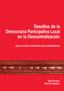Desafíos de la Democracia Participativa Local en la Descentralización