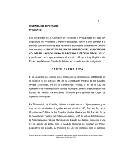 Ley de Ingresos del Municipio de Colotlán 2013